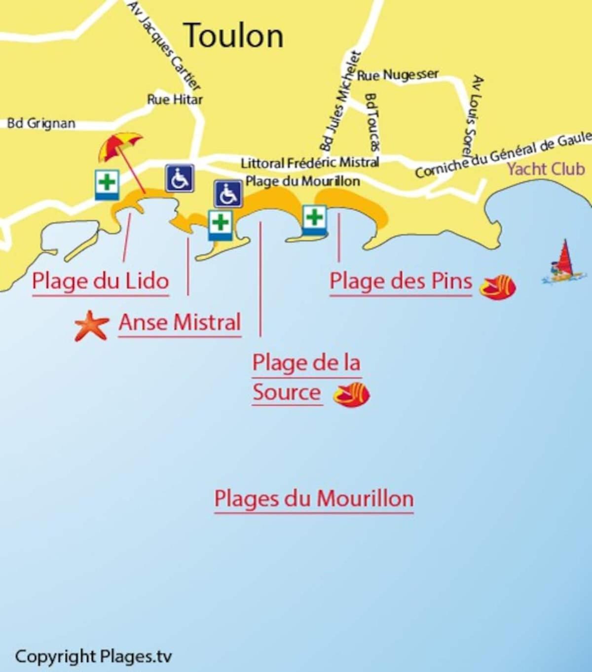 #3 Toulon Centre, Balcon, Lumineux, Stationnement Facile, Tout Confort Bagian luar foto